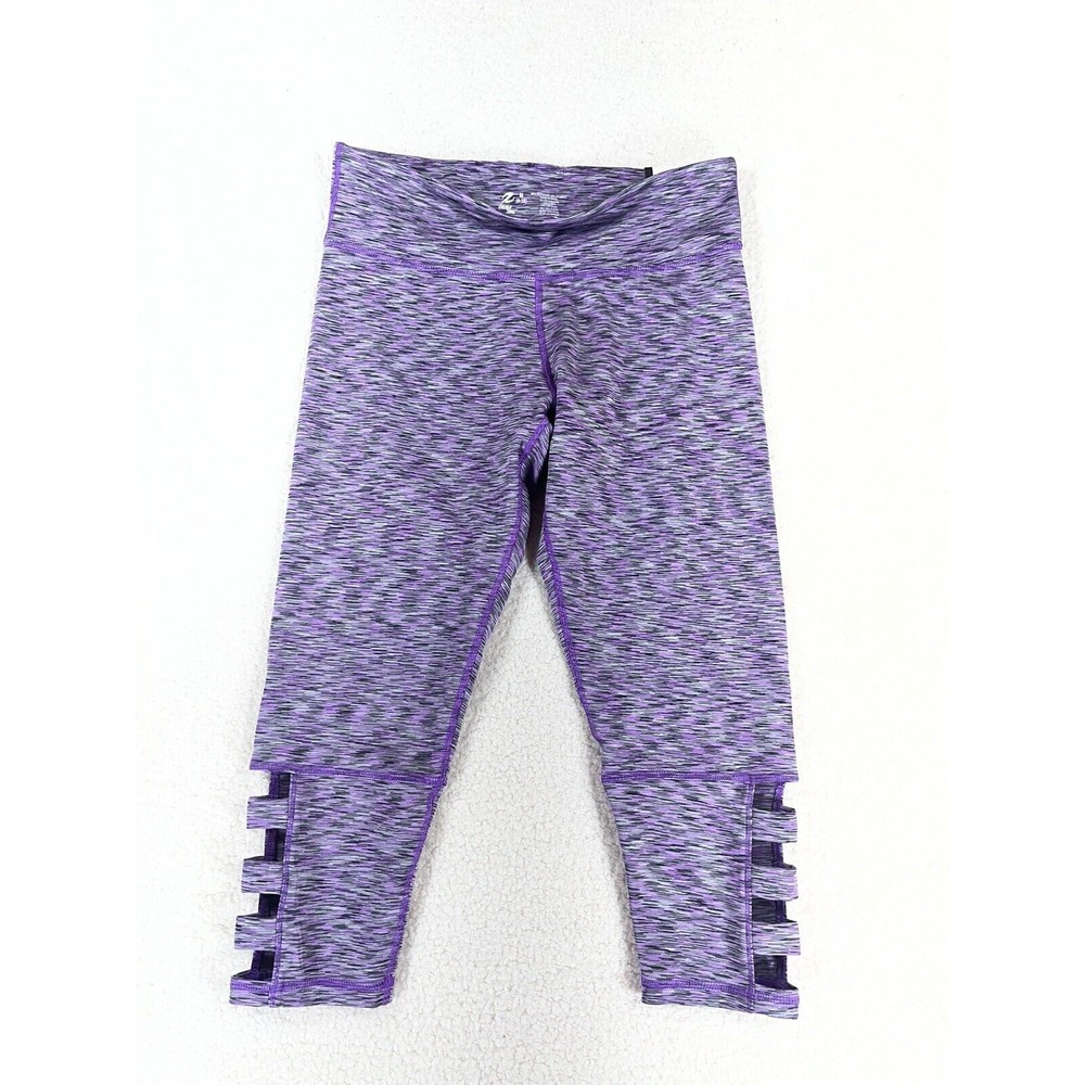 NWT Energy Zone Performance Women’s Size M Purple/Gray Capri Yoga‎ Pants